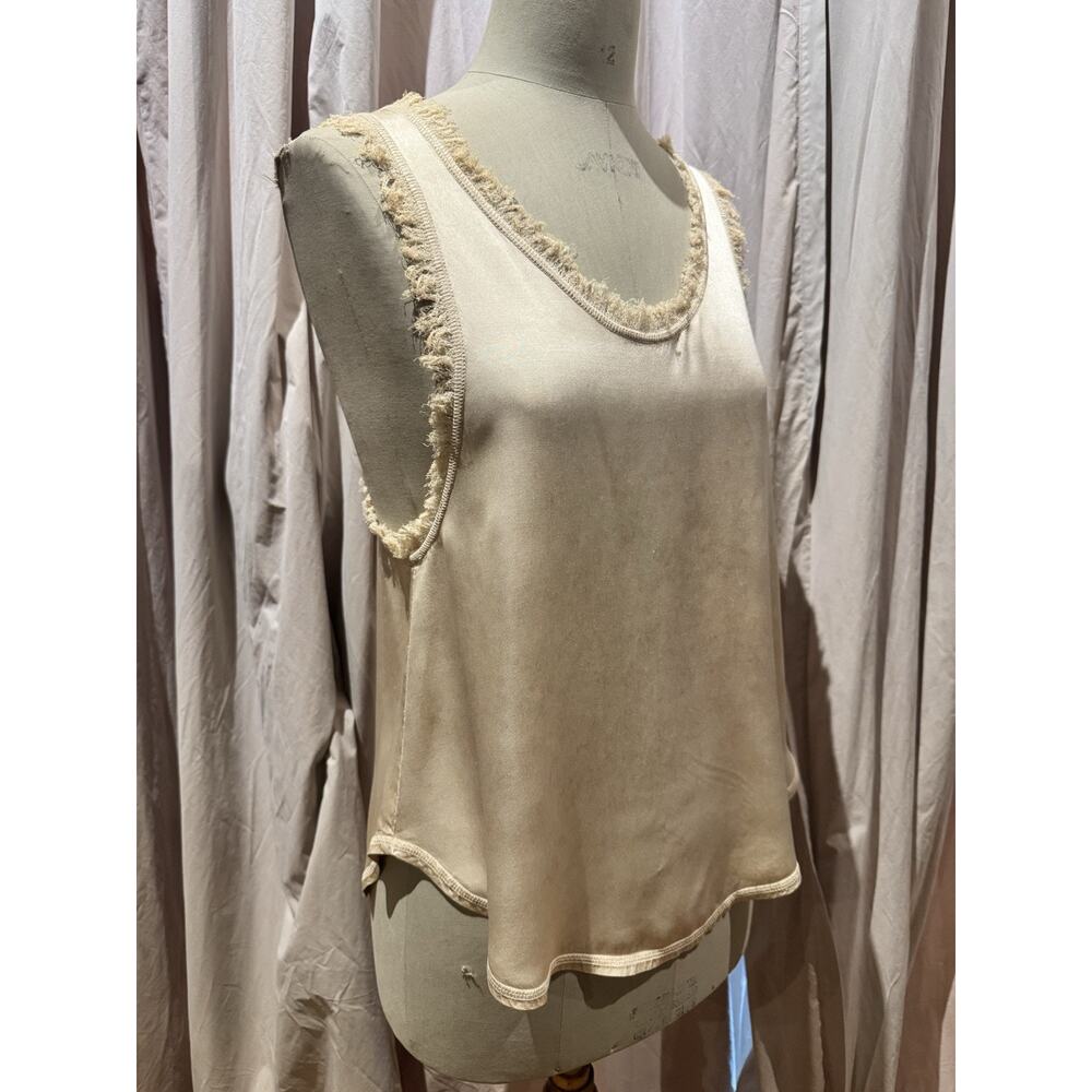 Vintage Dye Ann Ferriday Stock Rayon Satin Top M/L